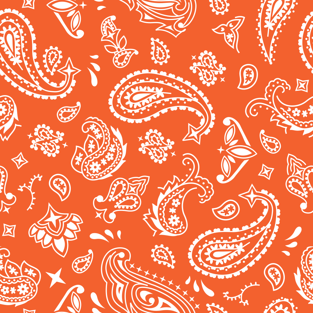 Bandana Fabric - Pumpkin