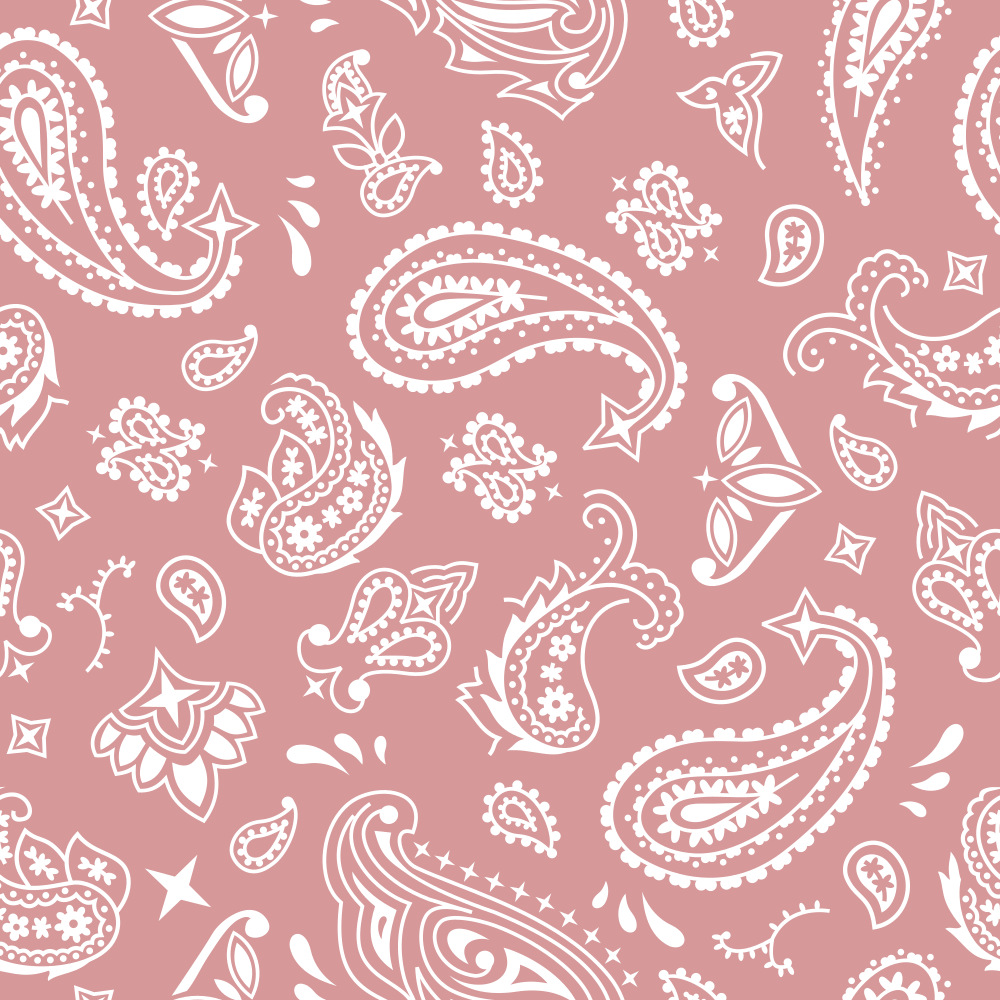 Bandana Fabric - Rose Gold