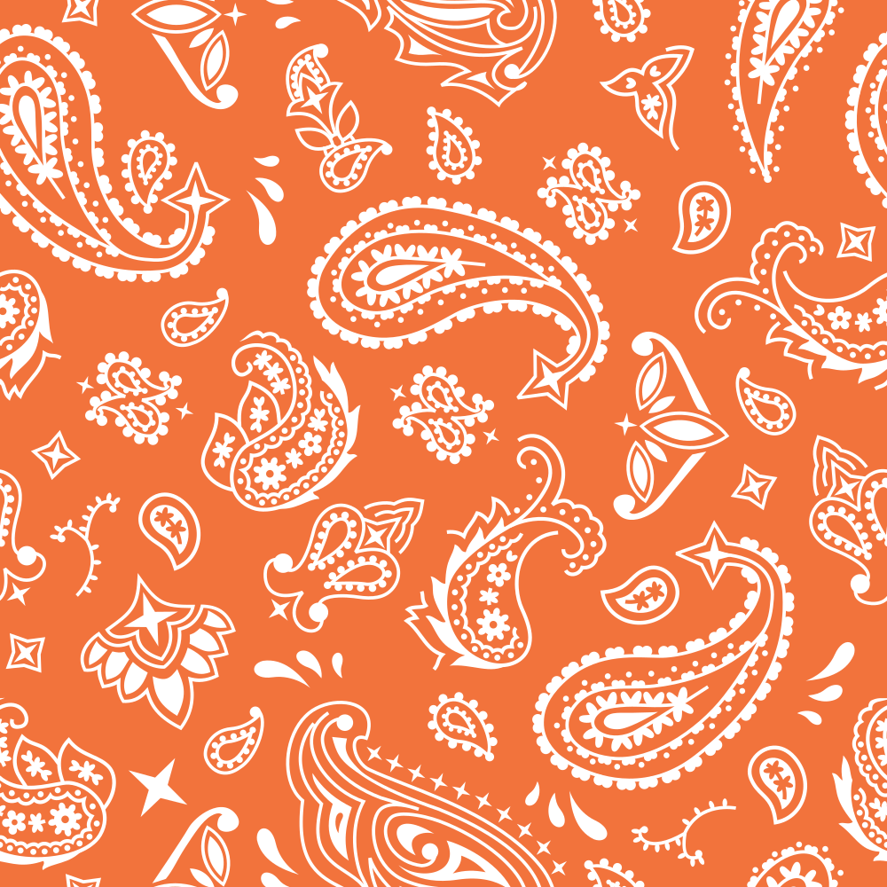 Bandana Fabric - Soft Orange