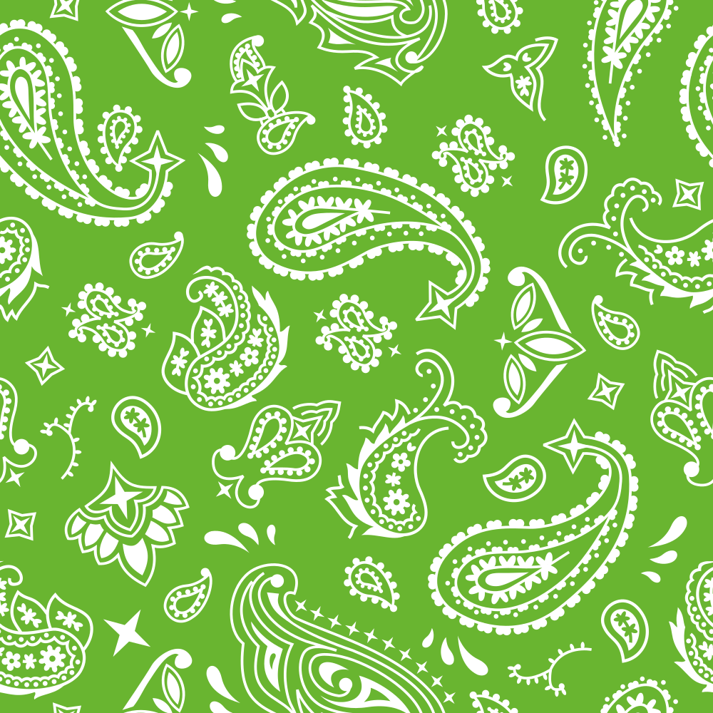 Bandana Fabric - Spring Green