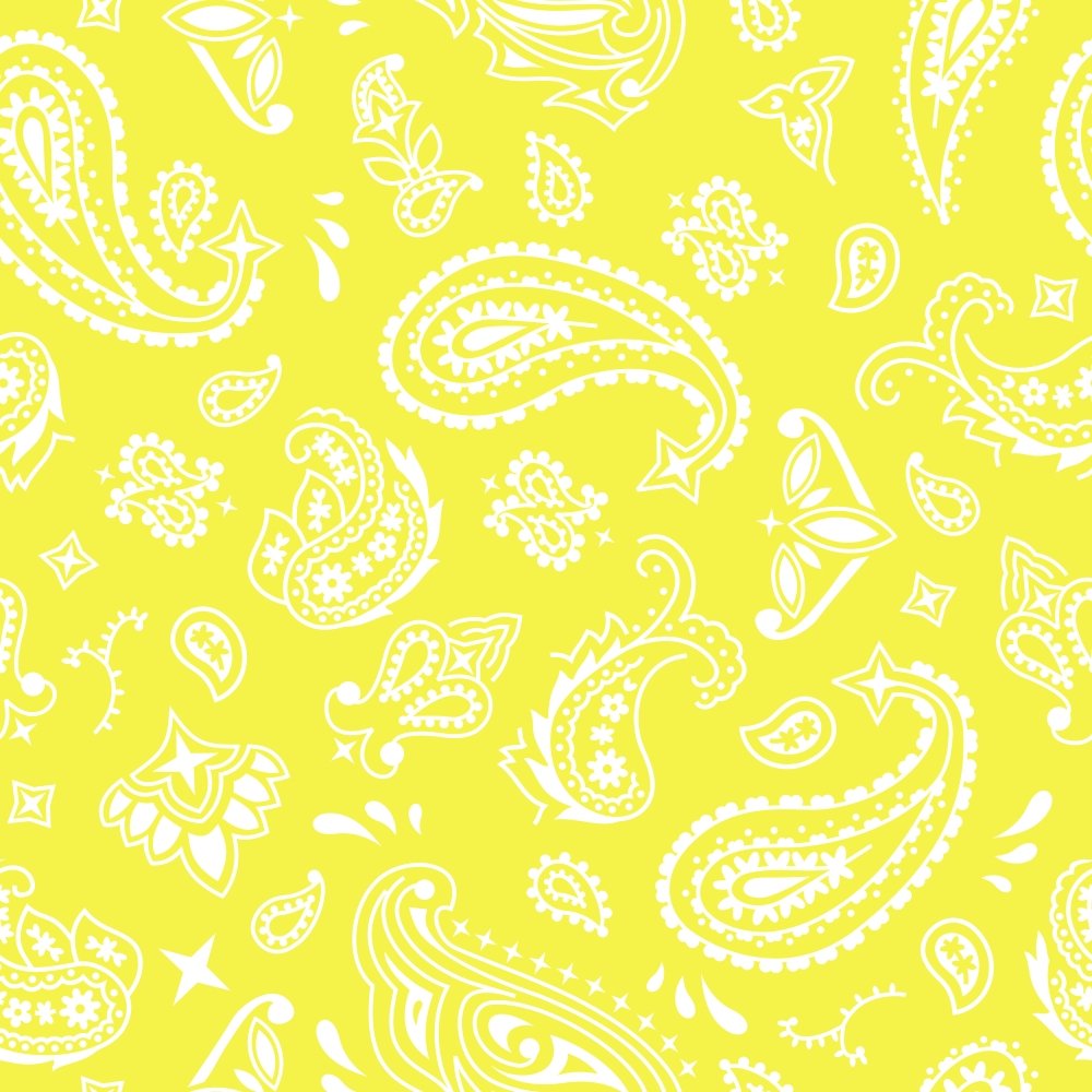 Bandana Fabric - Yellow