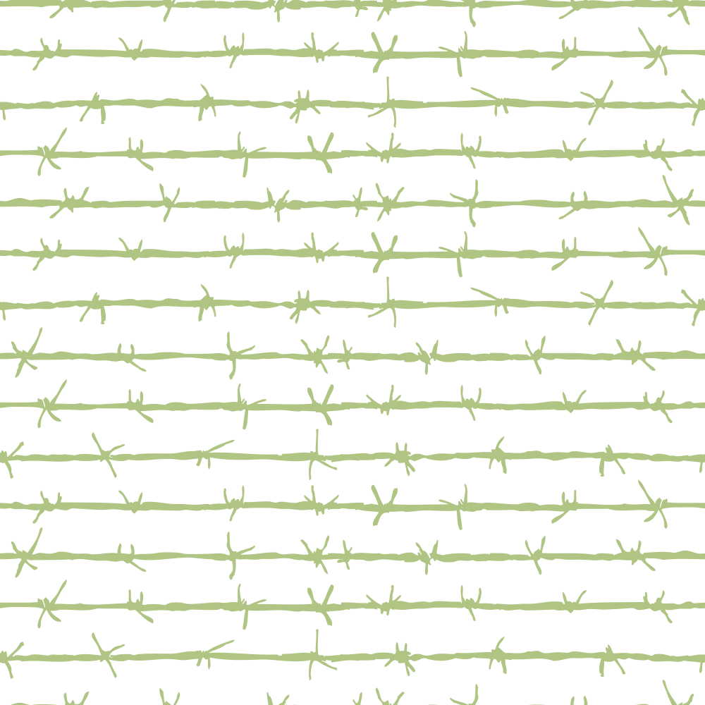 Barbed Wire Fabric - Pistachio Green