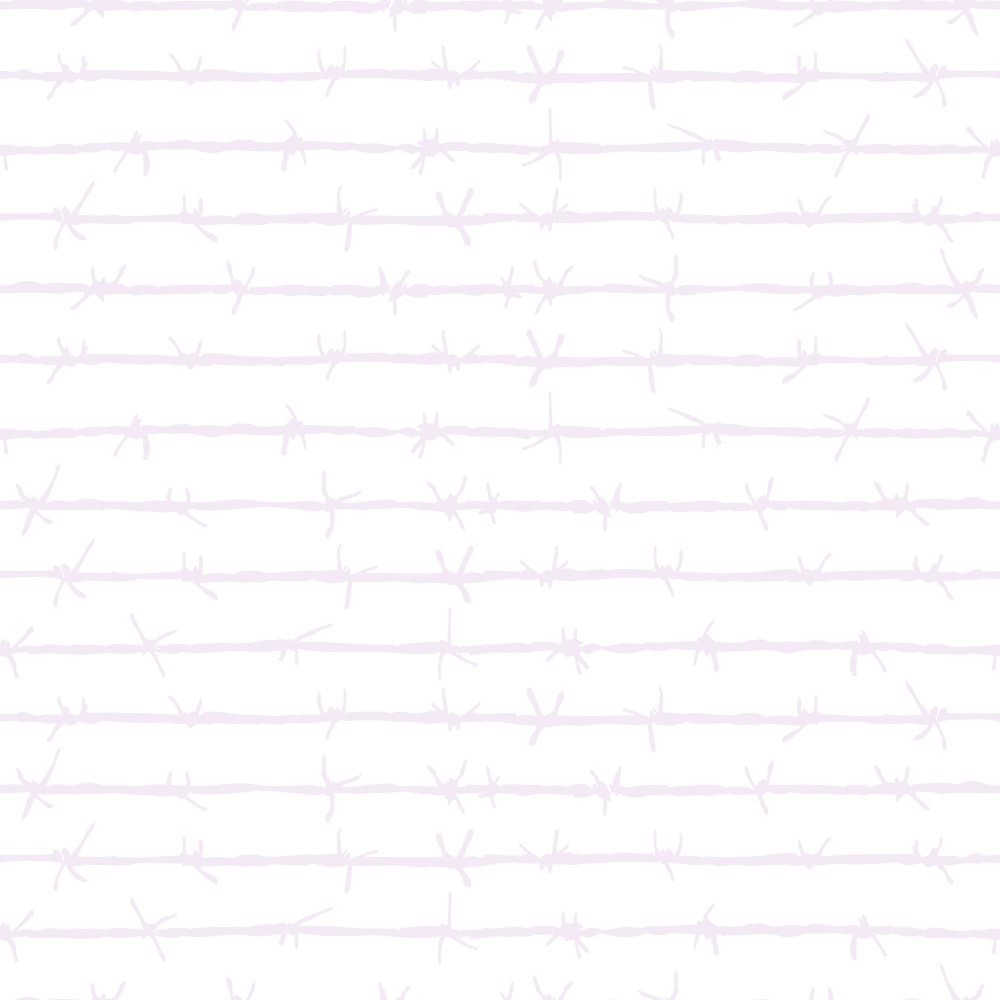 Barbed Wire Fabric - Vintage Violet