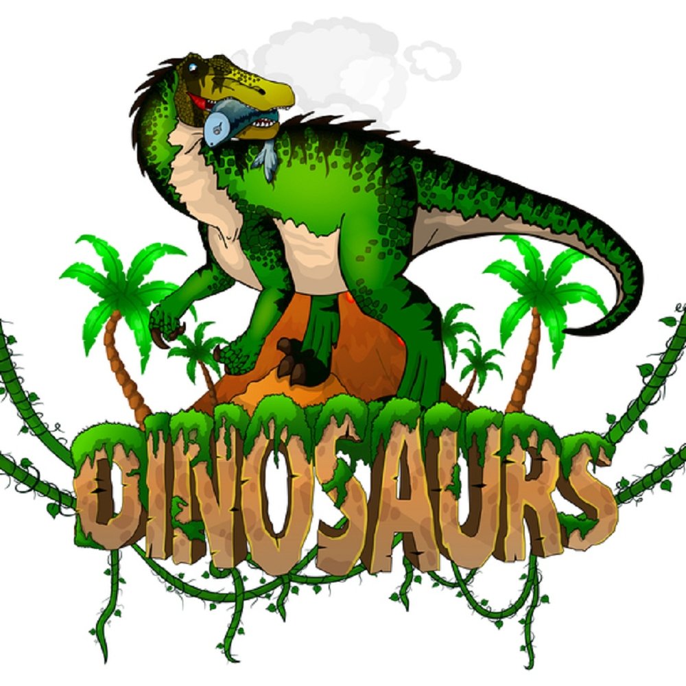 Baryonyx Fabric Panel - White