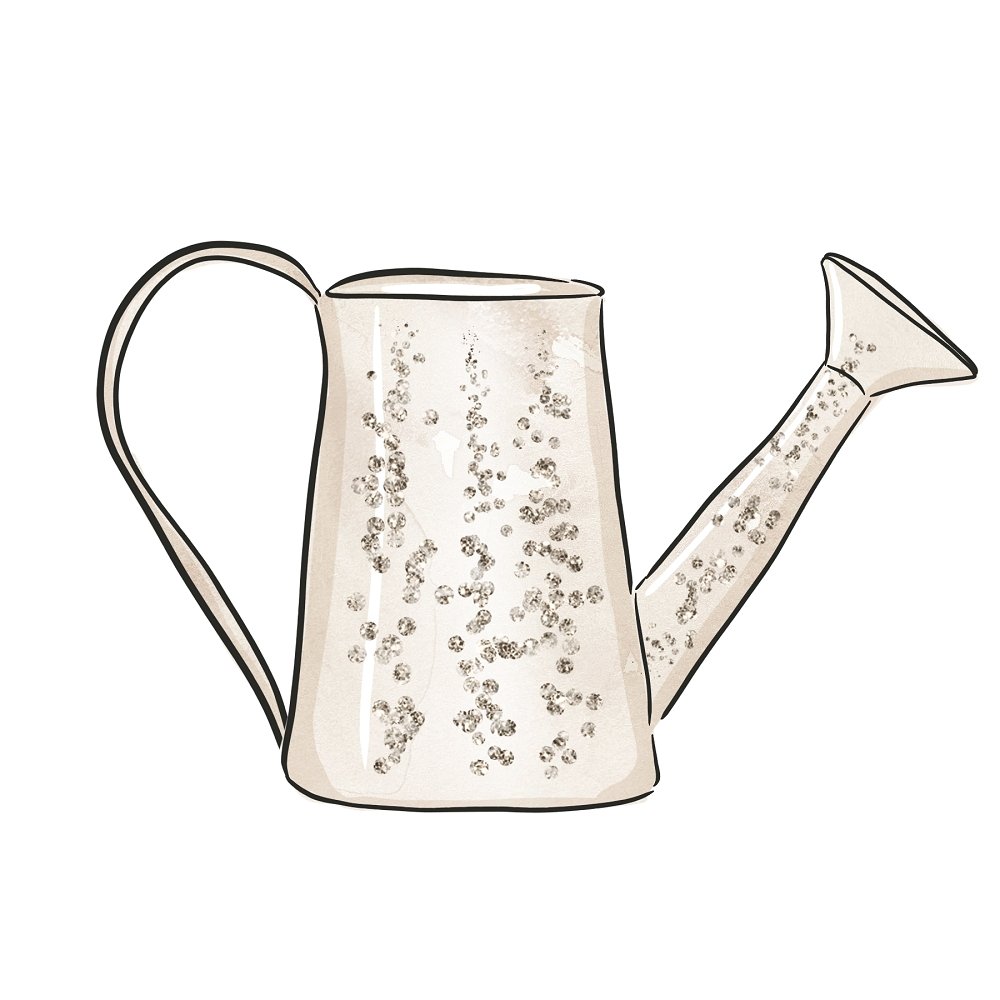 Watering Pot Fabric Panel