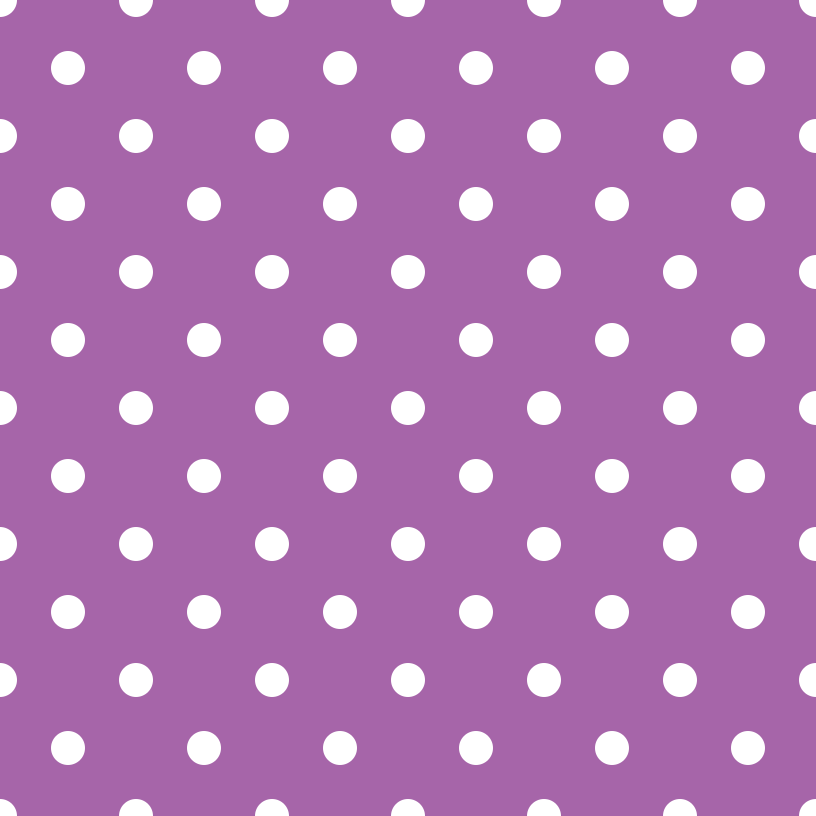 White Dots Fabric - Soft Purple