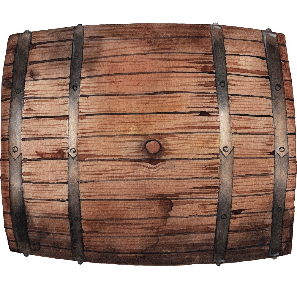 Wine Aging Barrel Fabric Panel
