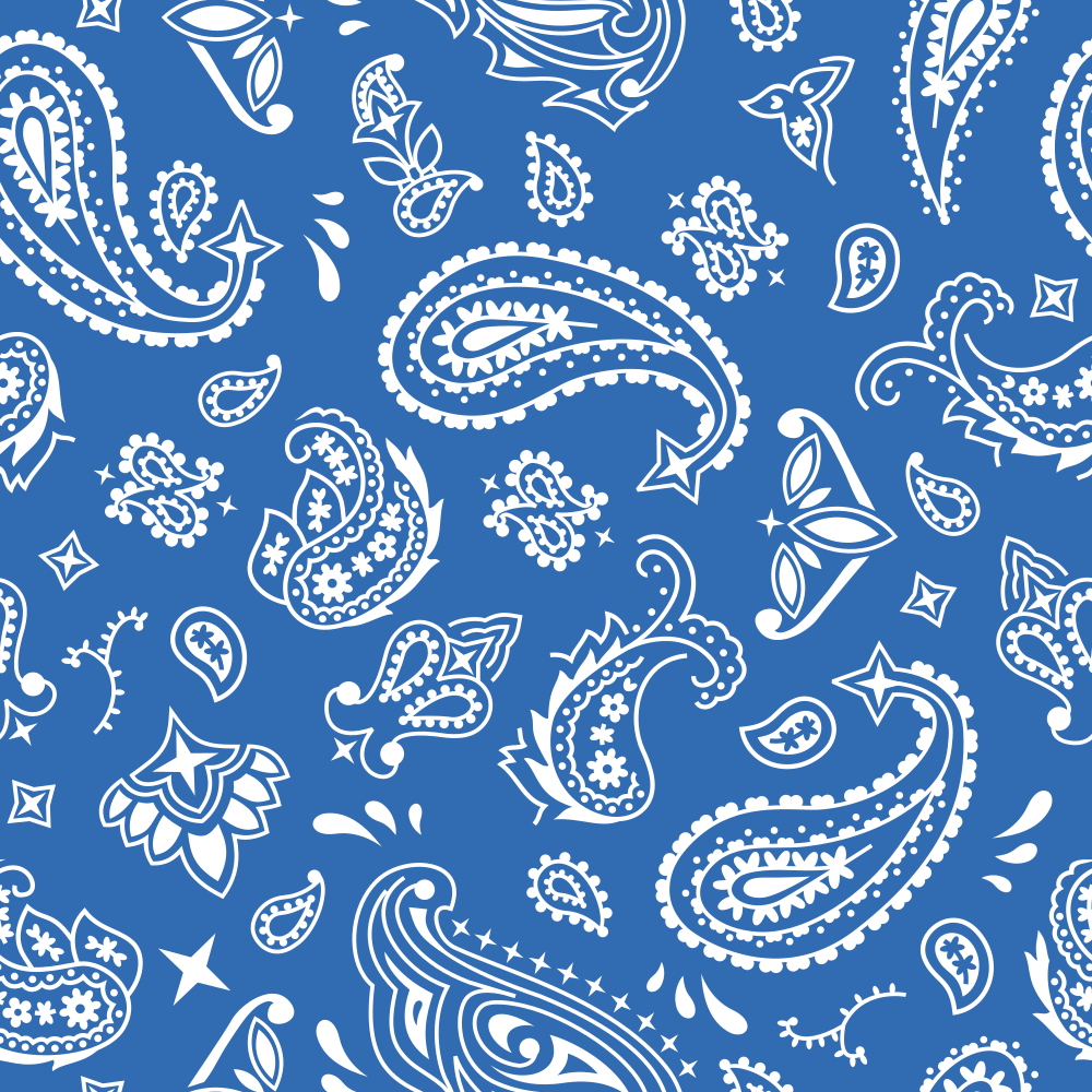 Bandana Fabric - Blue