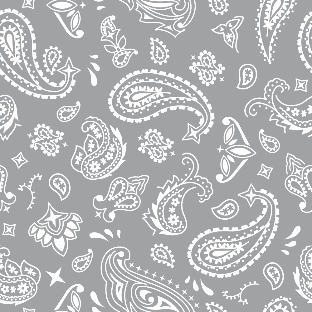 Bandana Fabric - Dusty Gray