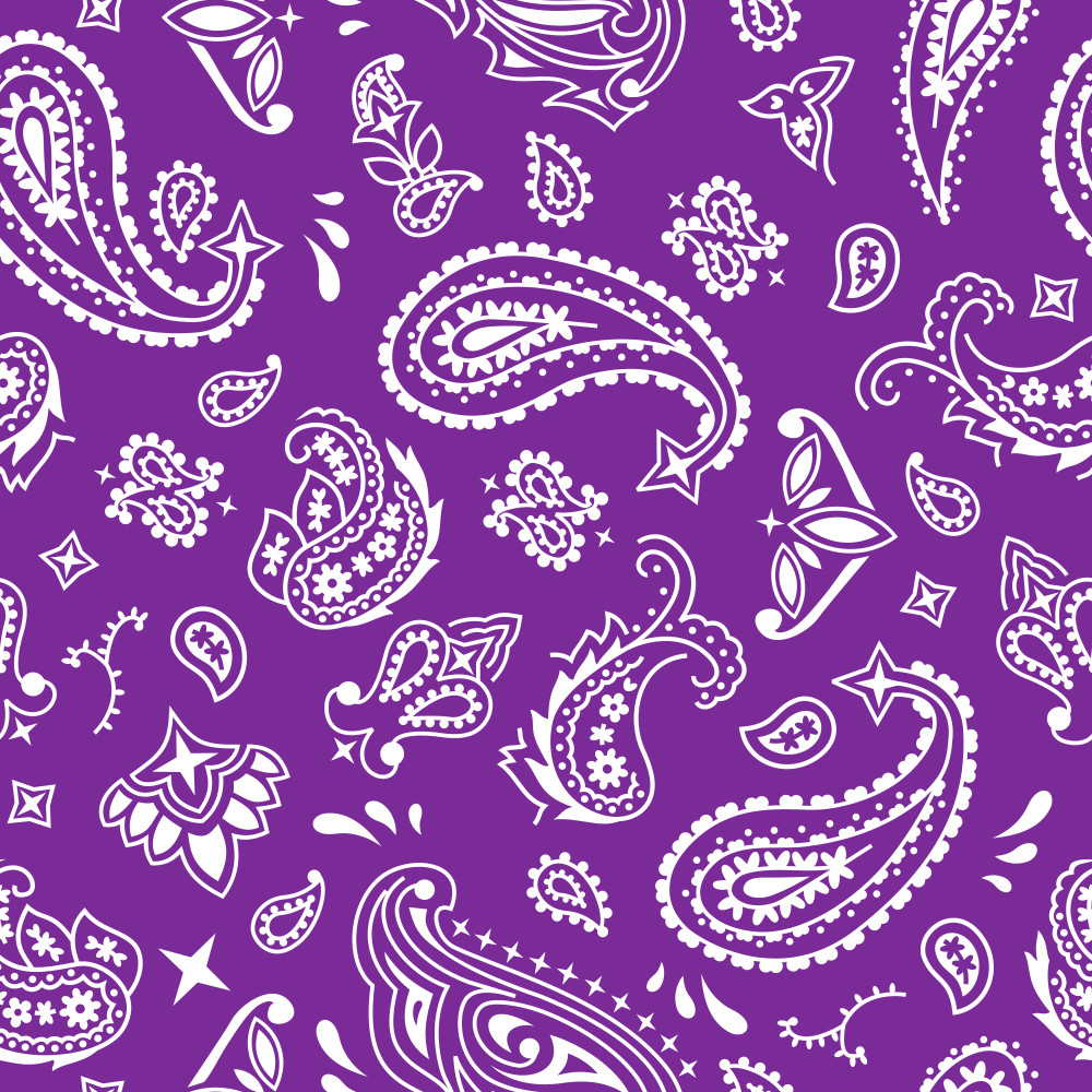 Bandana Fabric - Grape