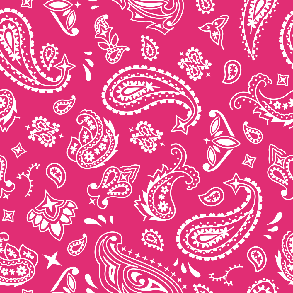 Bandana Fabric - Pink Carmine