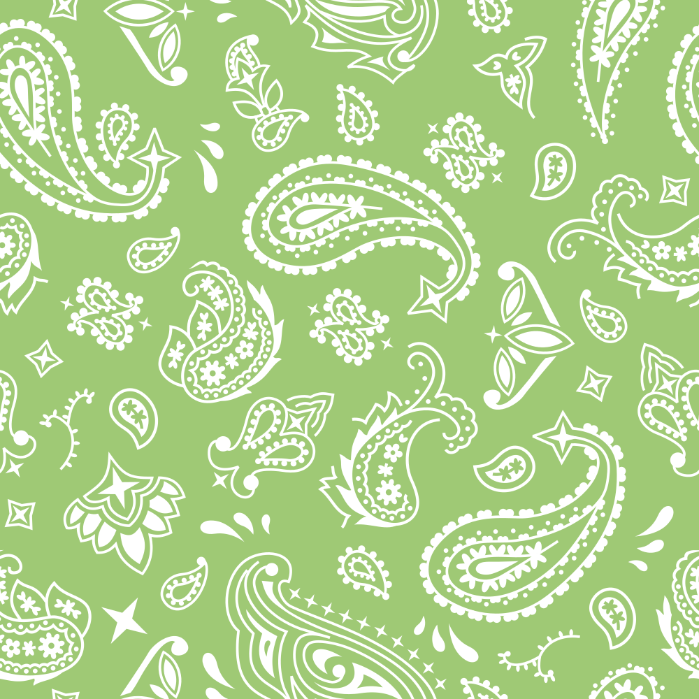 Bandana Fabric - Pistachio Green