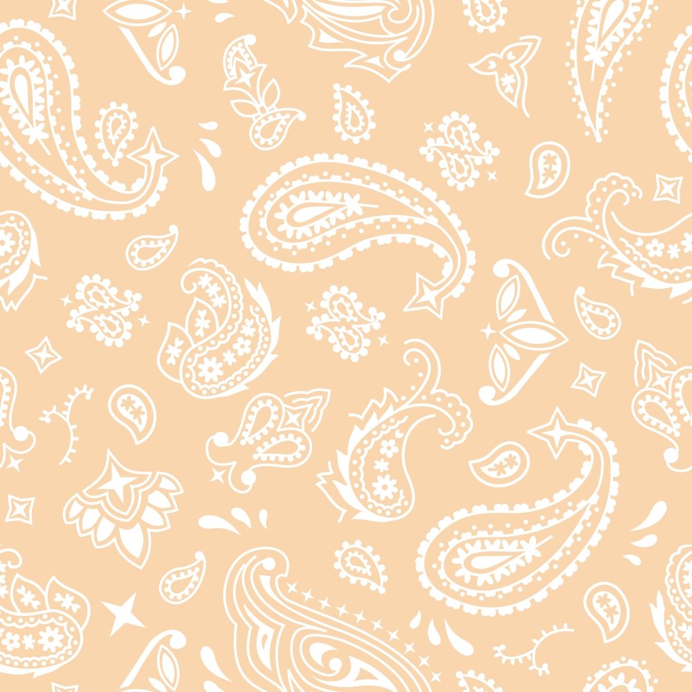 Bandana Fabric - Pizazz Peach