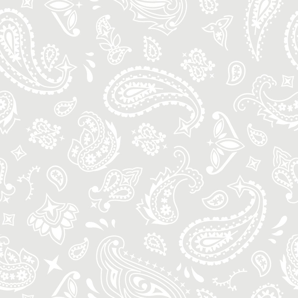 Bandana Fabric - Platinum