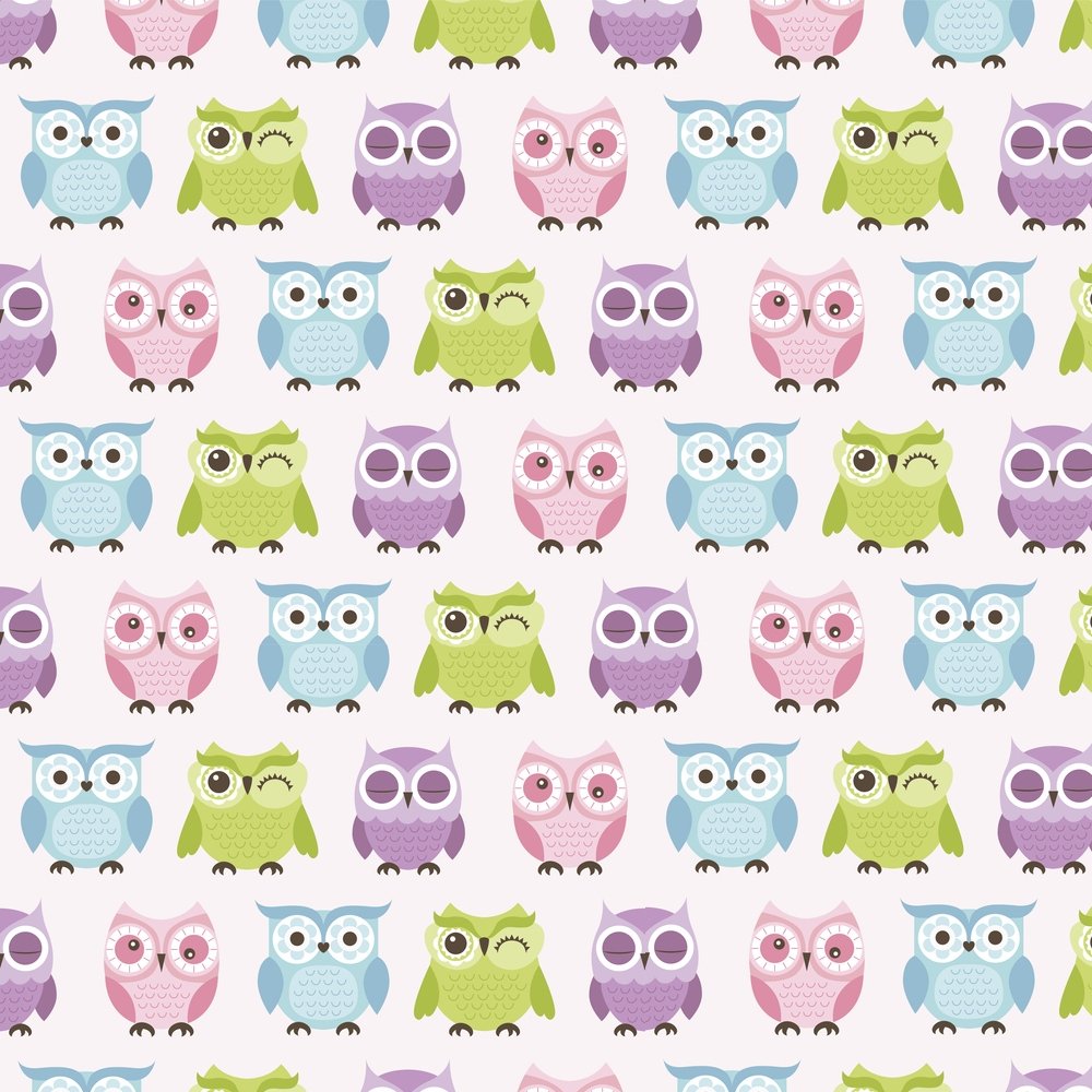 Whooo Are You Fabric - White