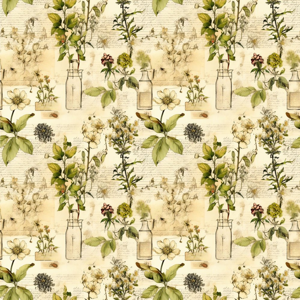 Wild Earth Apothecary Pattern #6 Fabric