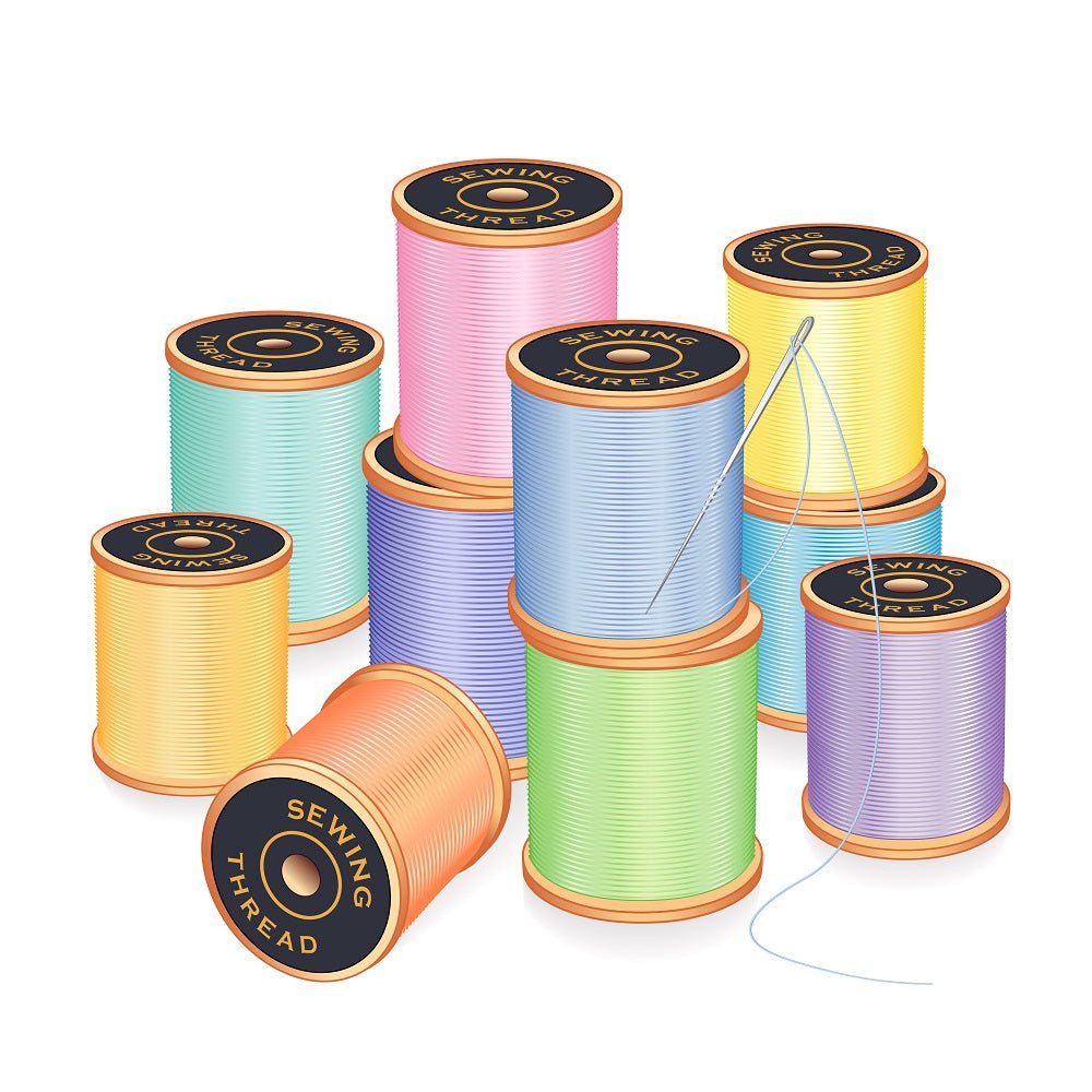 Assorted Thread Fabric Panel