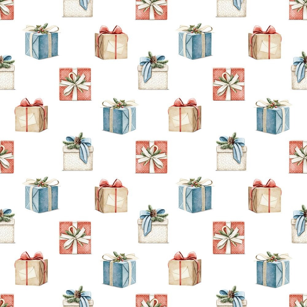 Christmas Little Critters Presents Fabric