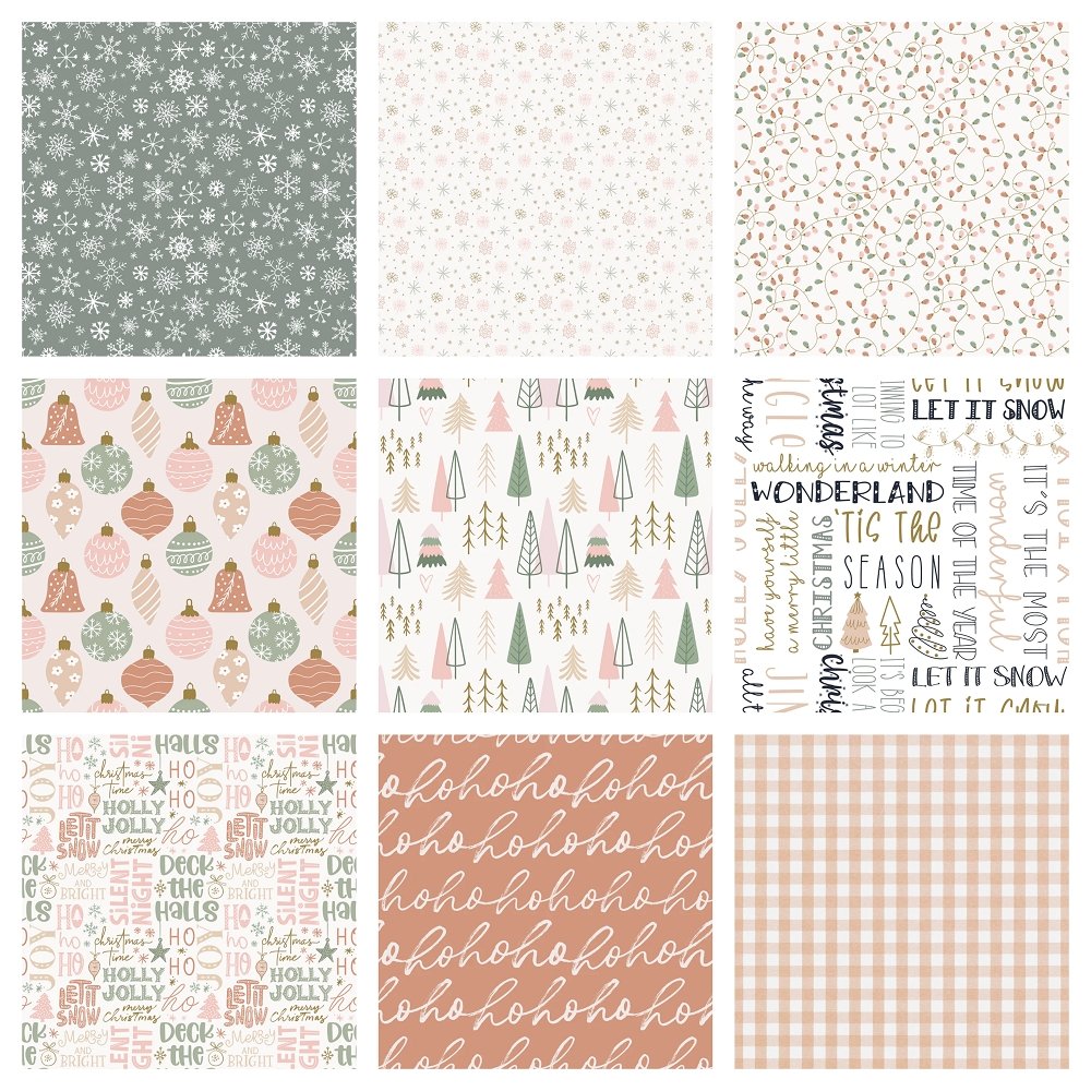 Cider & Sage Christmas Charm Pack - 9 Pieces