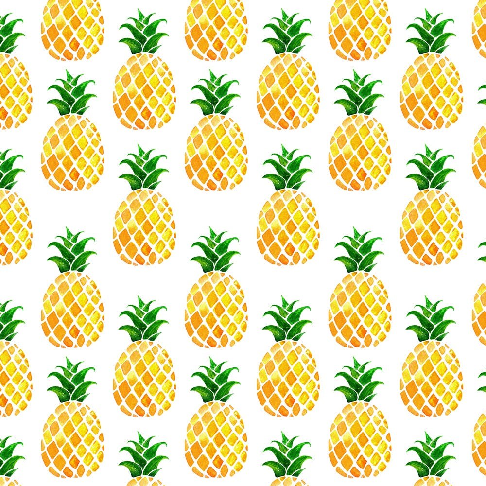 Watercolor Pineapples Fabric