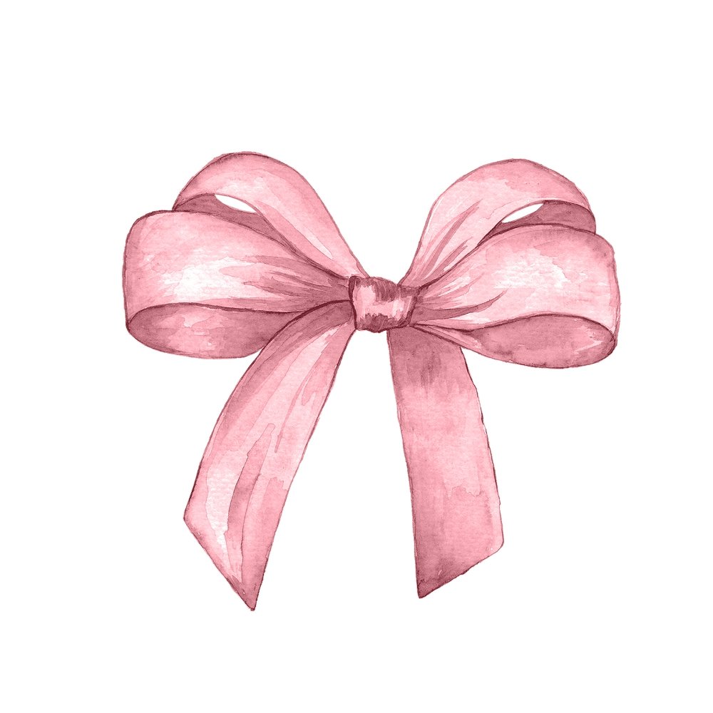 Watercolor Lavish Bow Fabric Panel