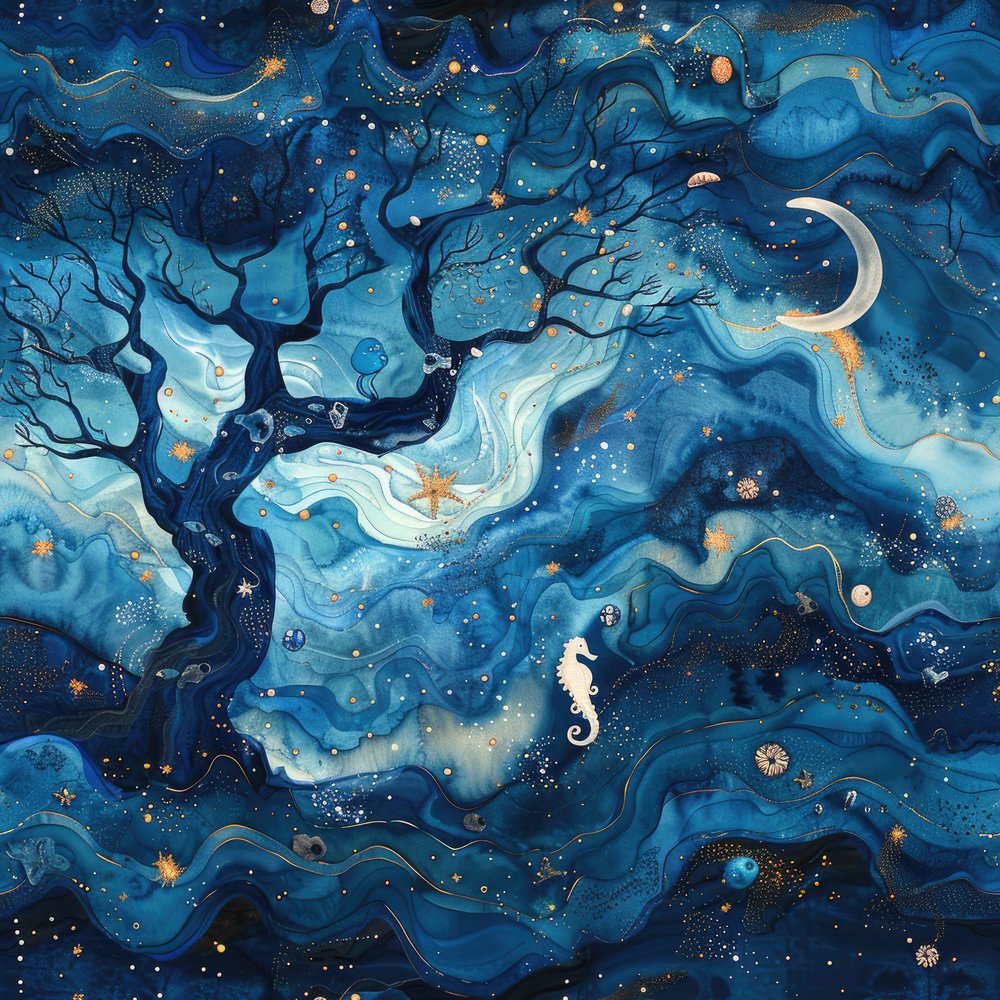 Collision of Worlds Pattern #10 Fabric