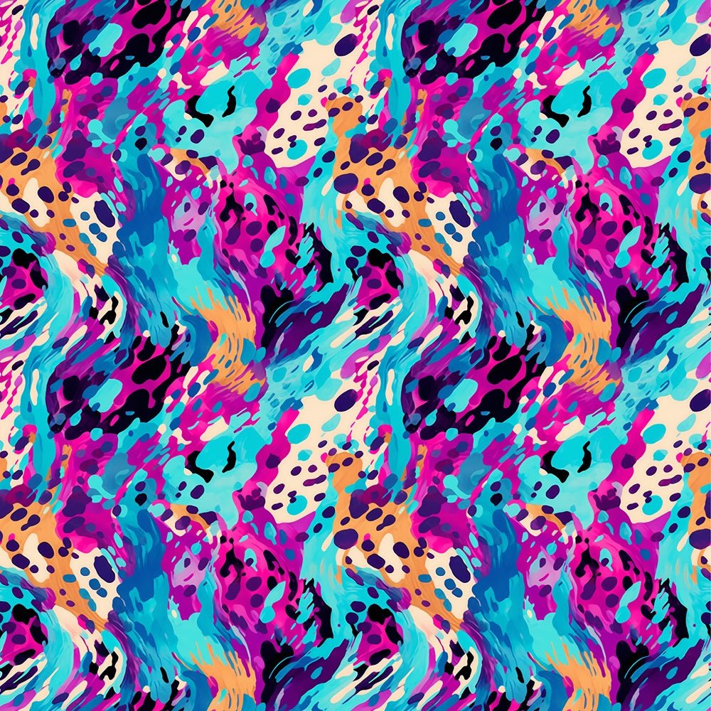 Colorful Grunge Marbled Fabric