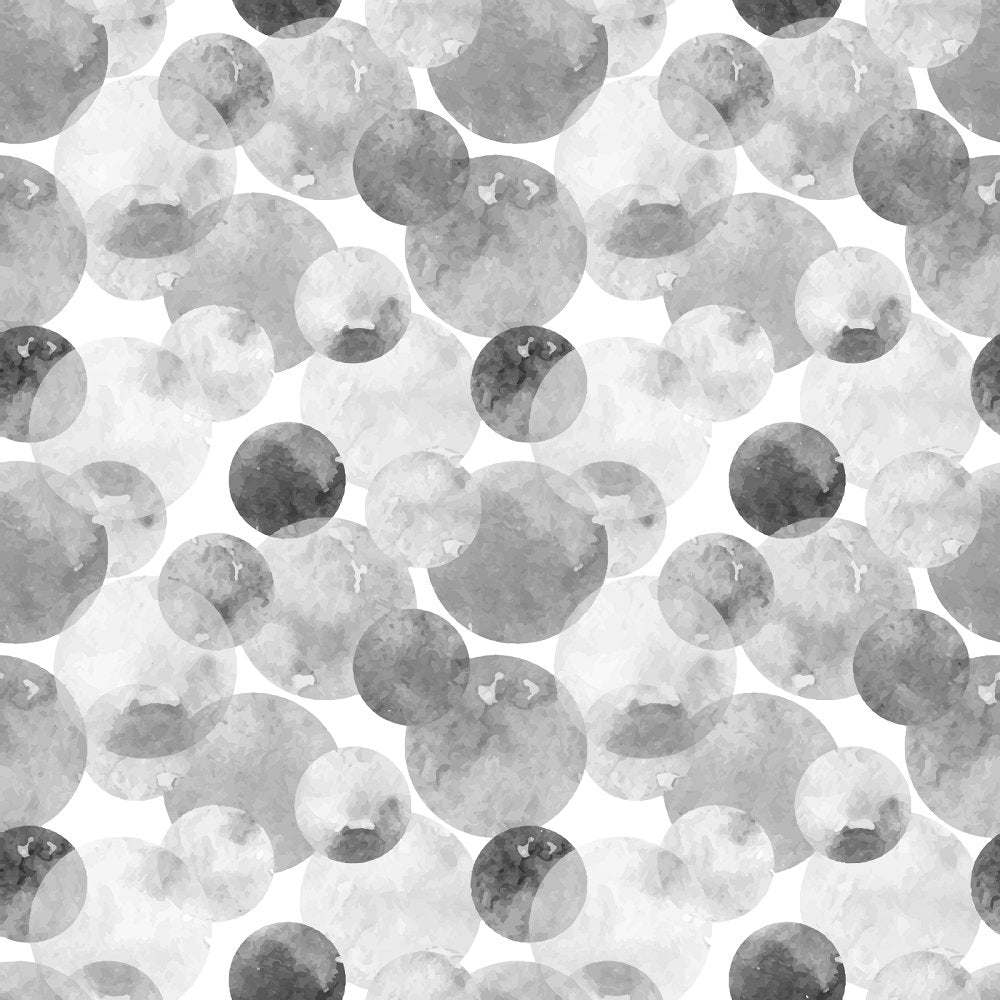 Watercolor Dots Fabric - Grey