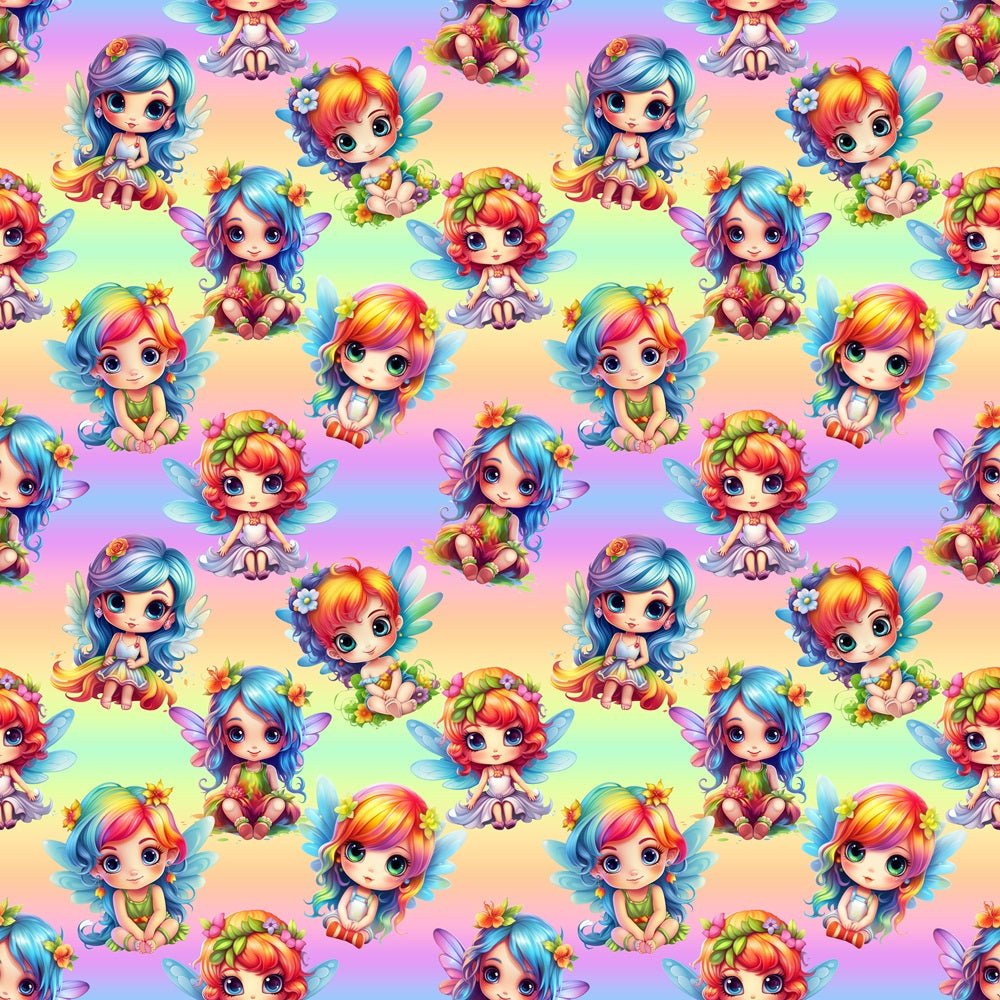 Cartoon Fairy Girl Fabric