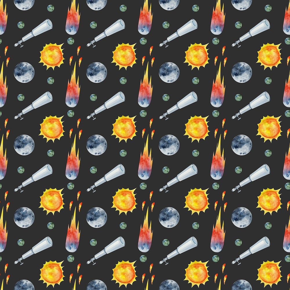 Children's Space Pattern #5 Fabric