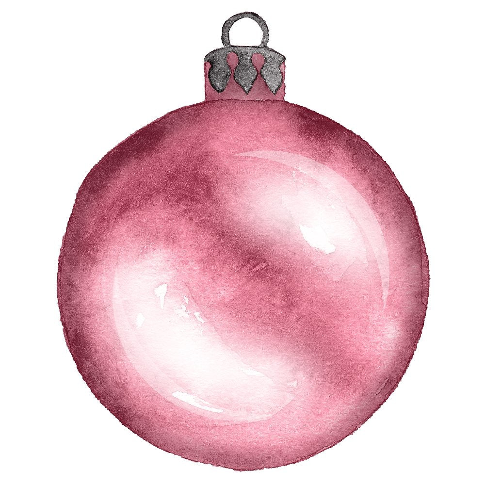 Christmas Home Red Bulb Fabric Panel