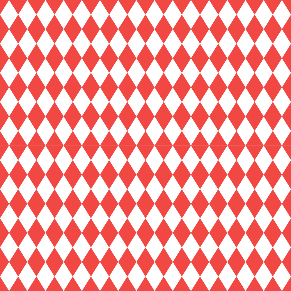 Checkered Diamond Pattern Basics Fabric - Cinnabar