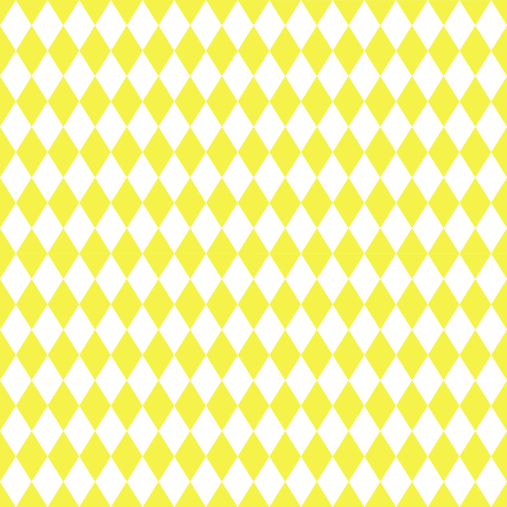 Checkered Diamond Pattern Basics Fabric - Yellow