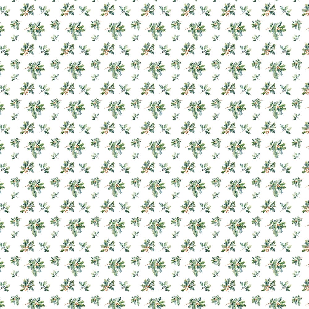 Christmas Gnome Dreams Holly Fabric