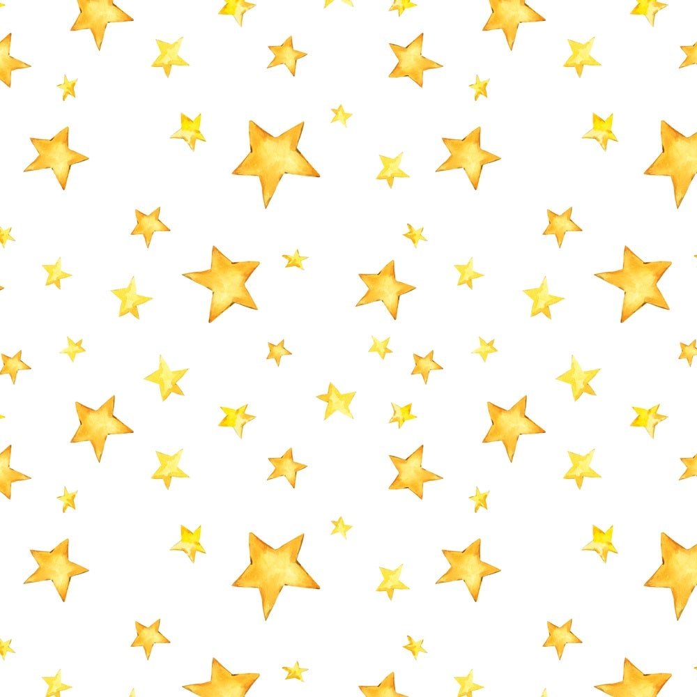 Vintage Watercolor Stars Fabric