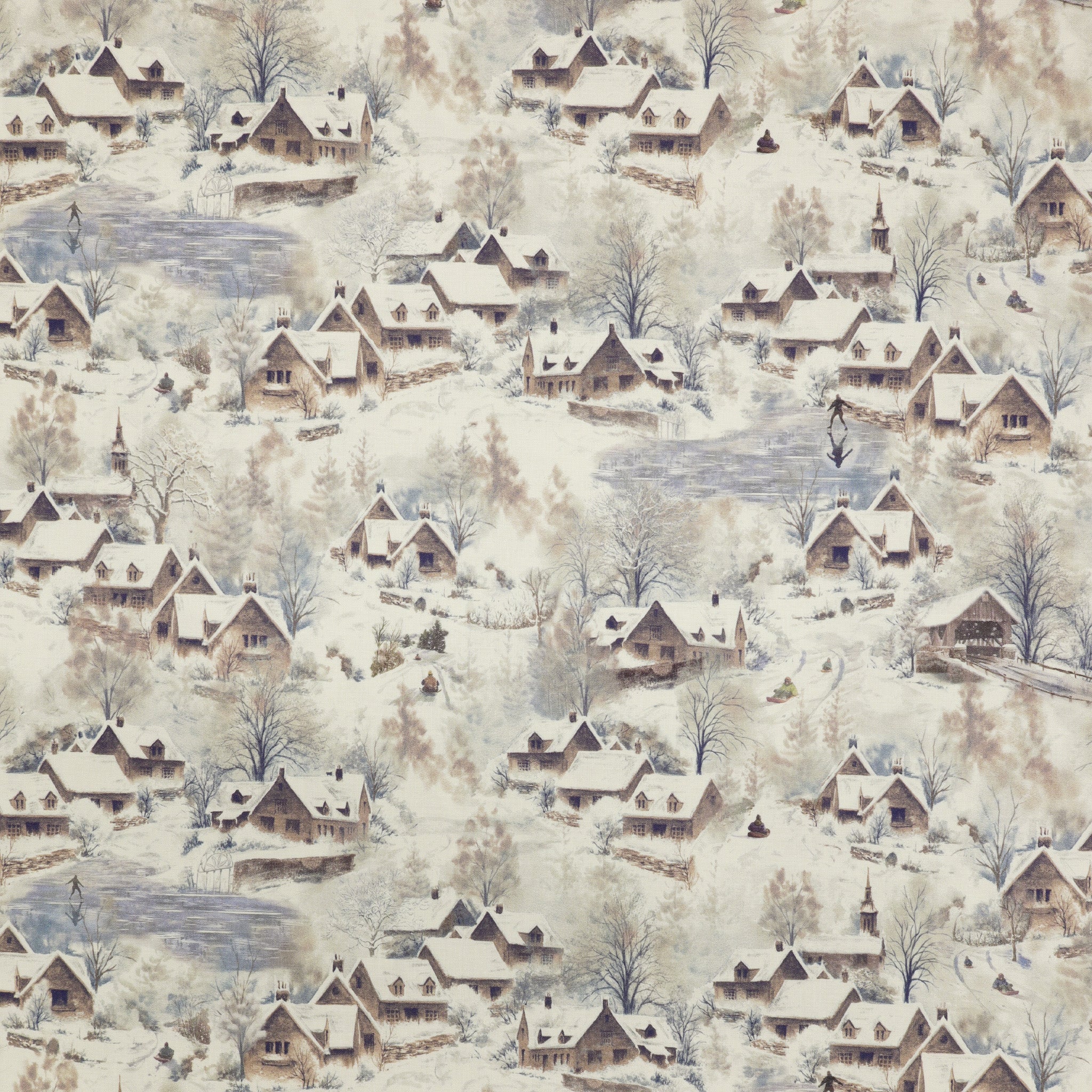 Winter Whisper Fabric Collection - Into the Village