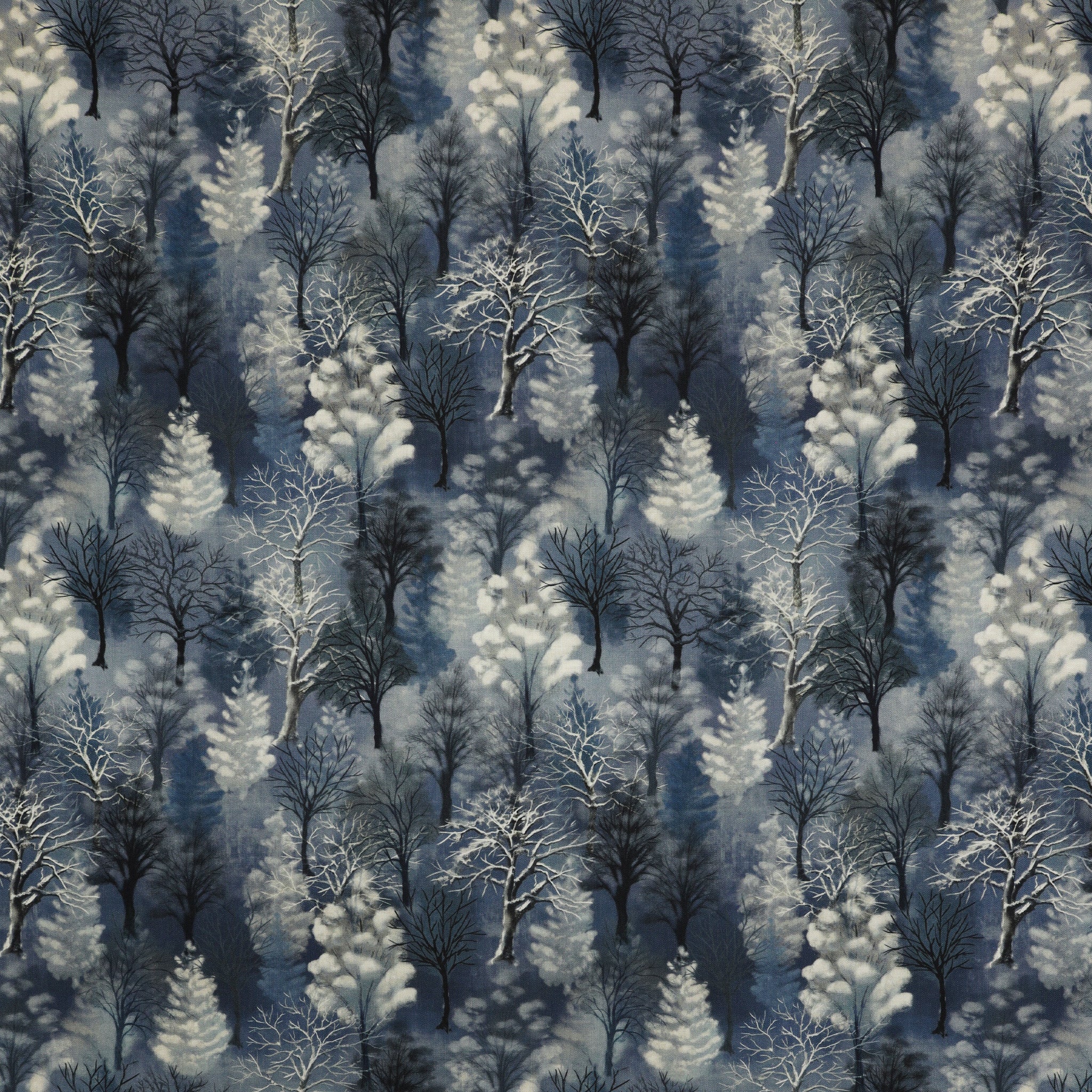 Winter Whisper Fabric Collection - Winter Woods Night