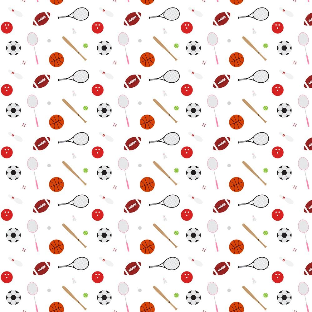 Cartoon Sports Equipment Fabric