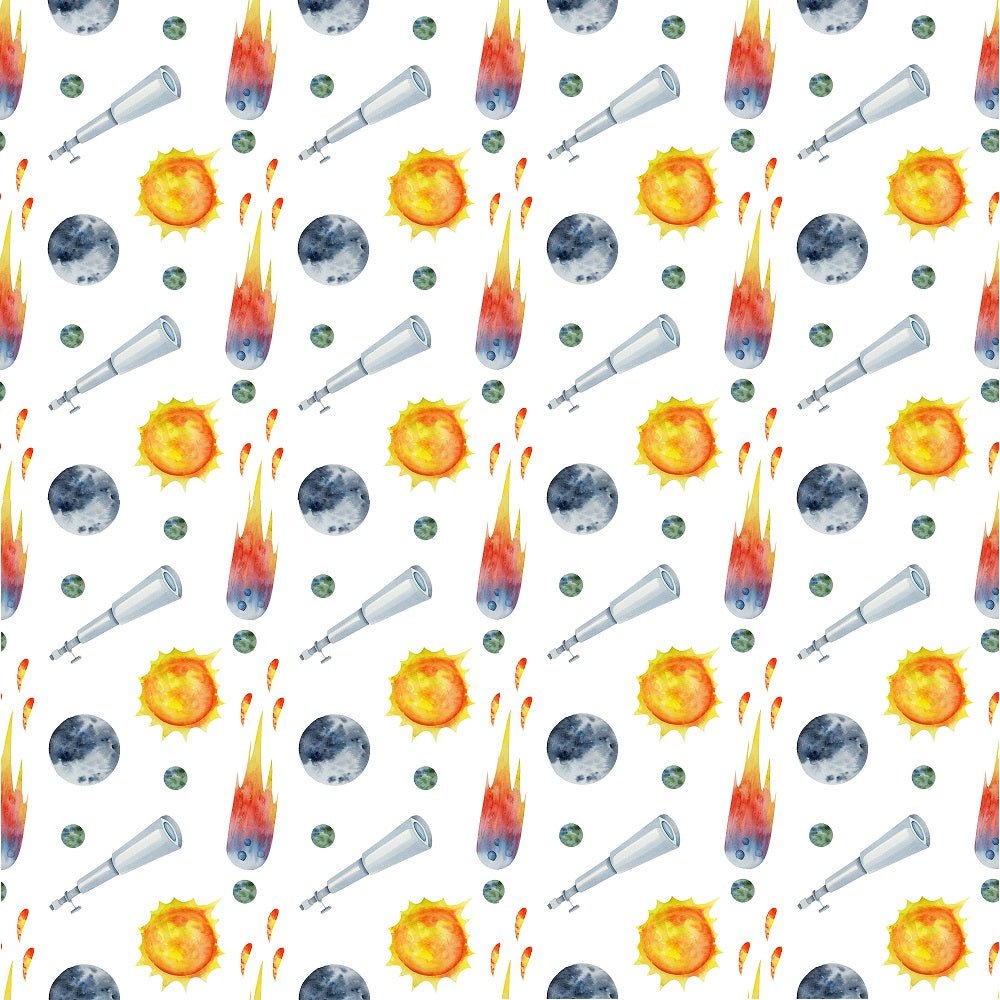 Children's Space Pattern #4 Fabric
