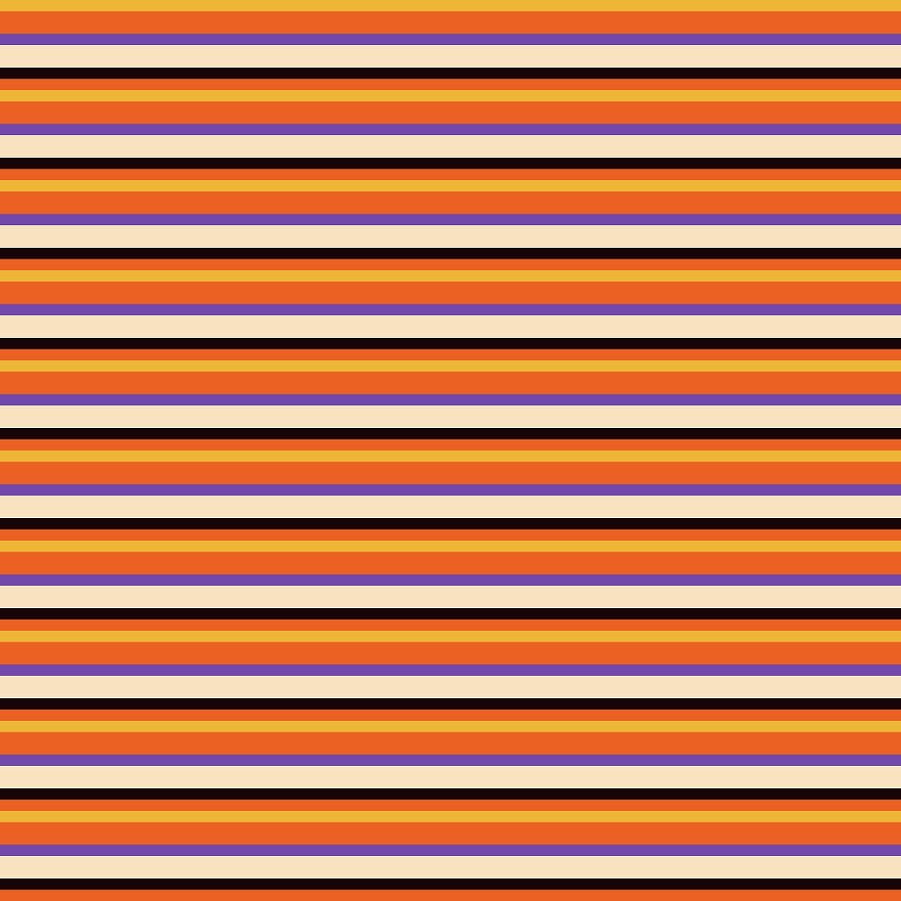 Cartoon Halloween Striped Fabric
