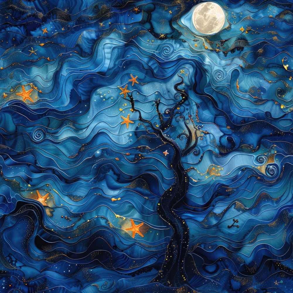 Collision of Worlds Pattern #1 Fabric