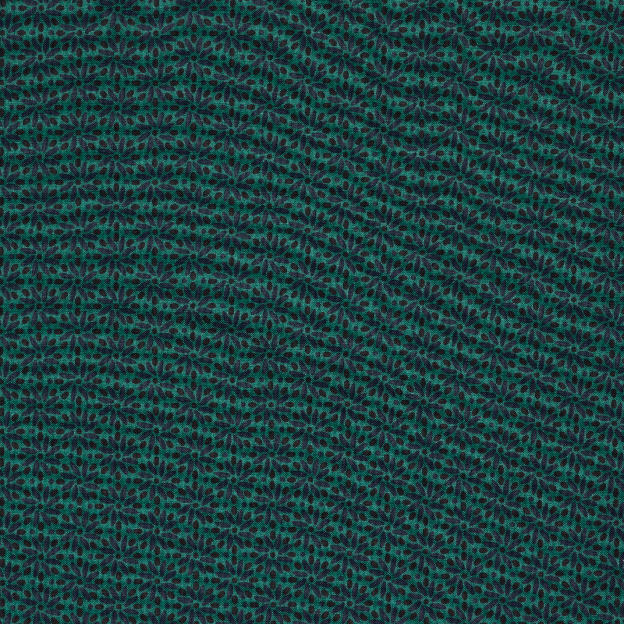 Benartex Transparency Daisy Fabric Collection - Teal
