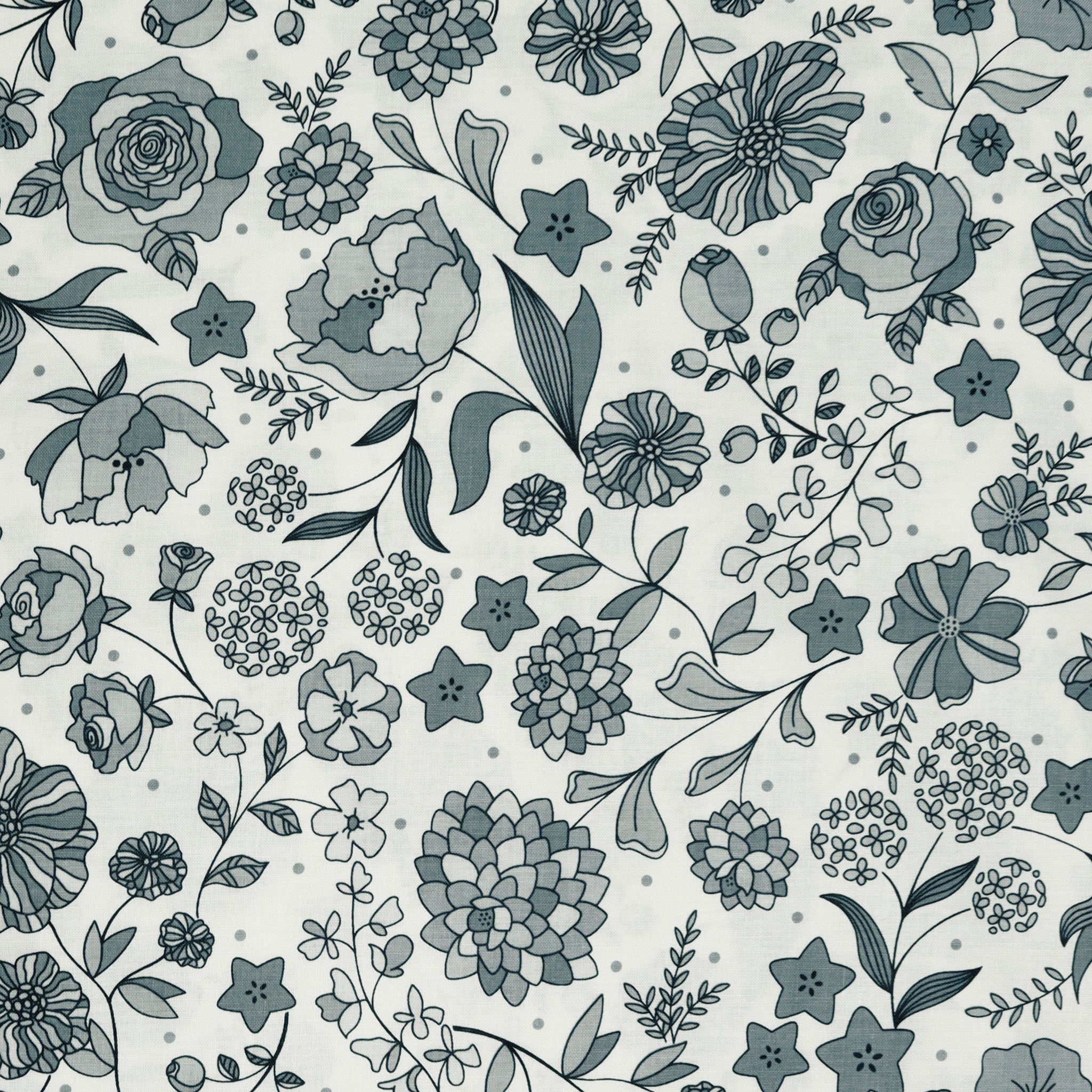 Botanica Fabric Collection - Feature Gray