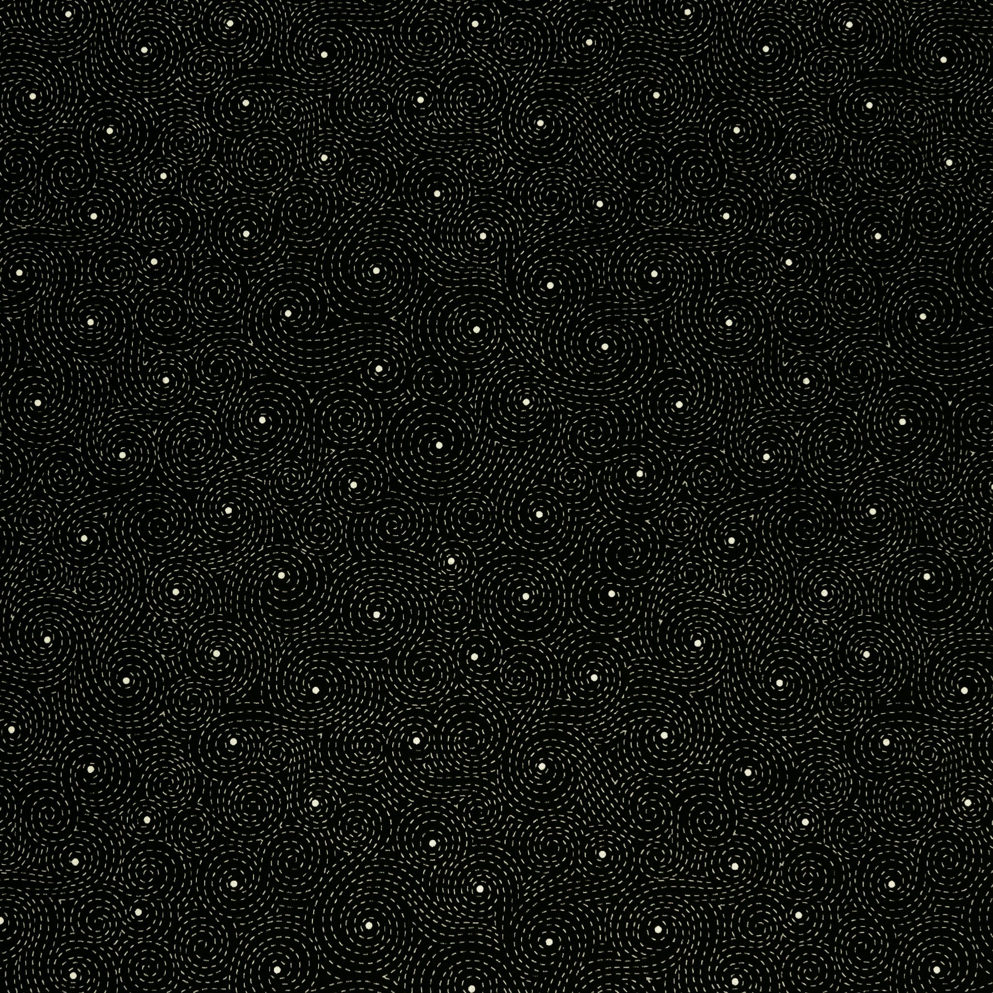 Botanica Fabric Collection - Swirls Black