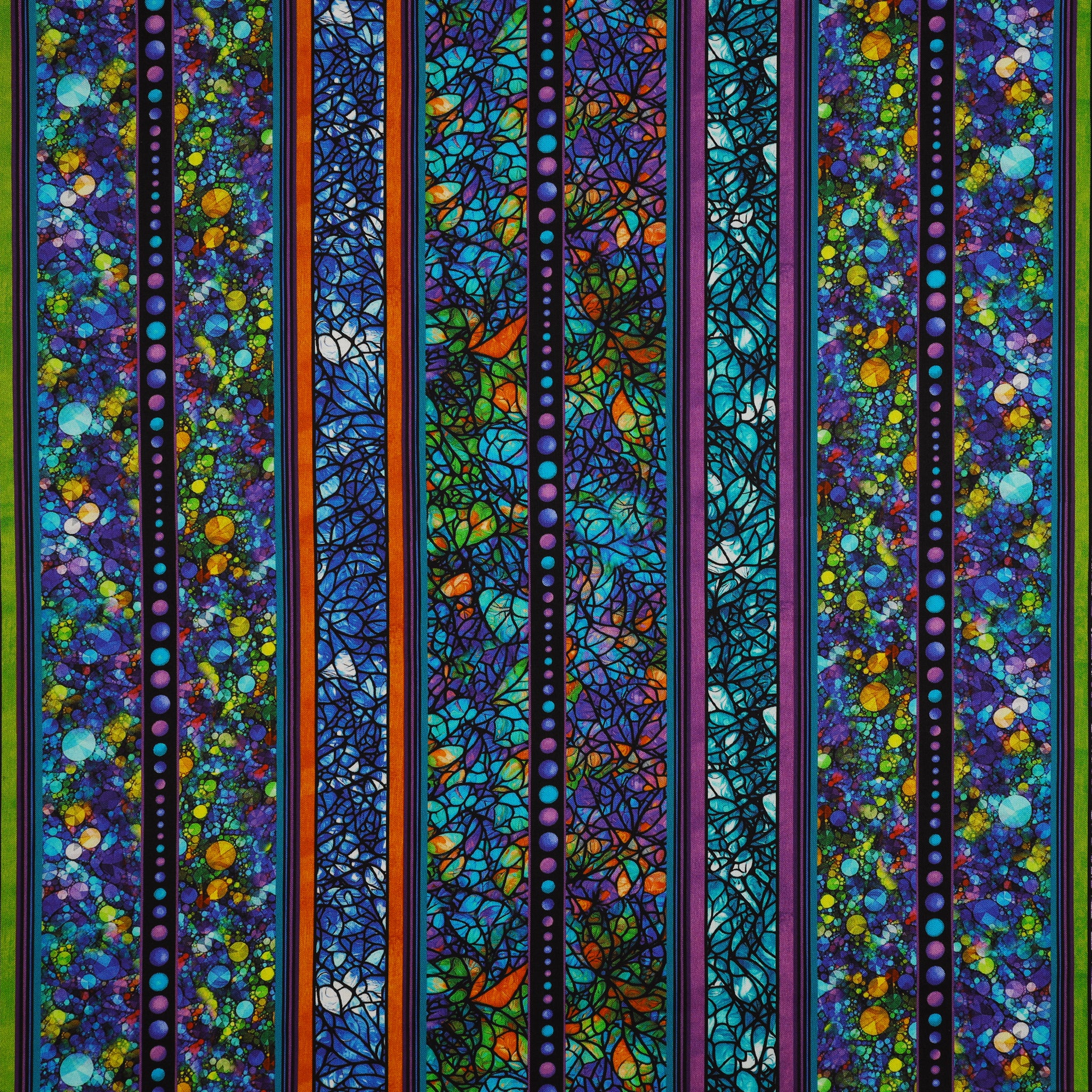 Cat Artistry Fabric Collection - Fractal Stripe Multi