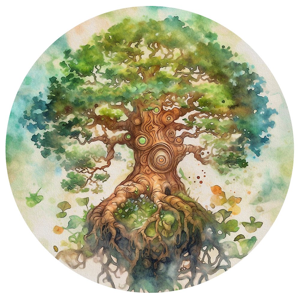 Celtic Dreams Tree of Life Fabric Panel