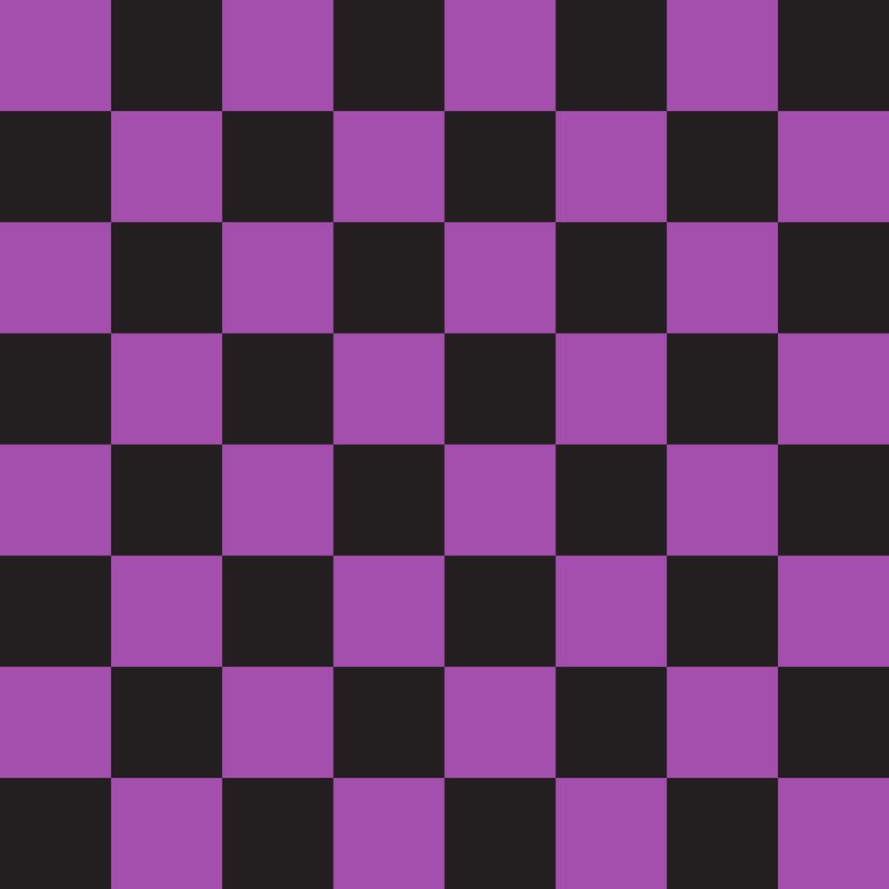 Checkered Basics Fabric - Soft Purple on Black