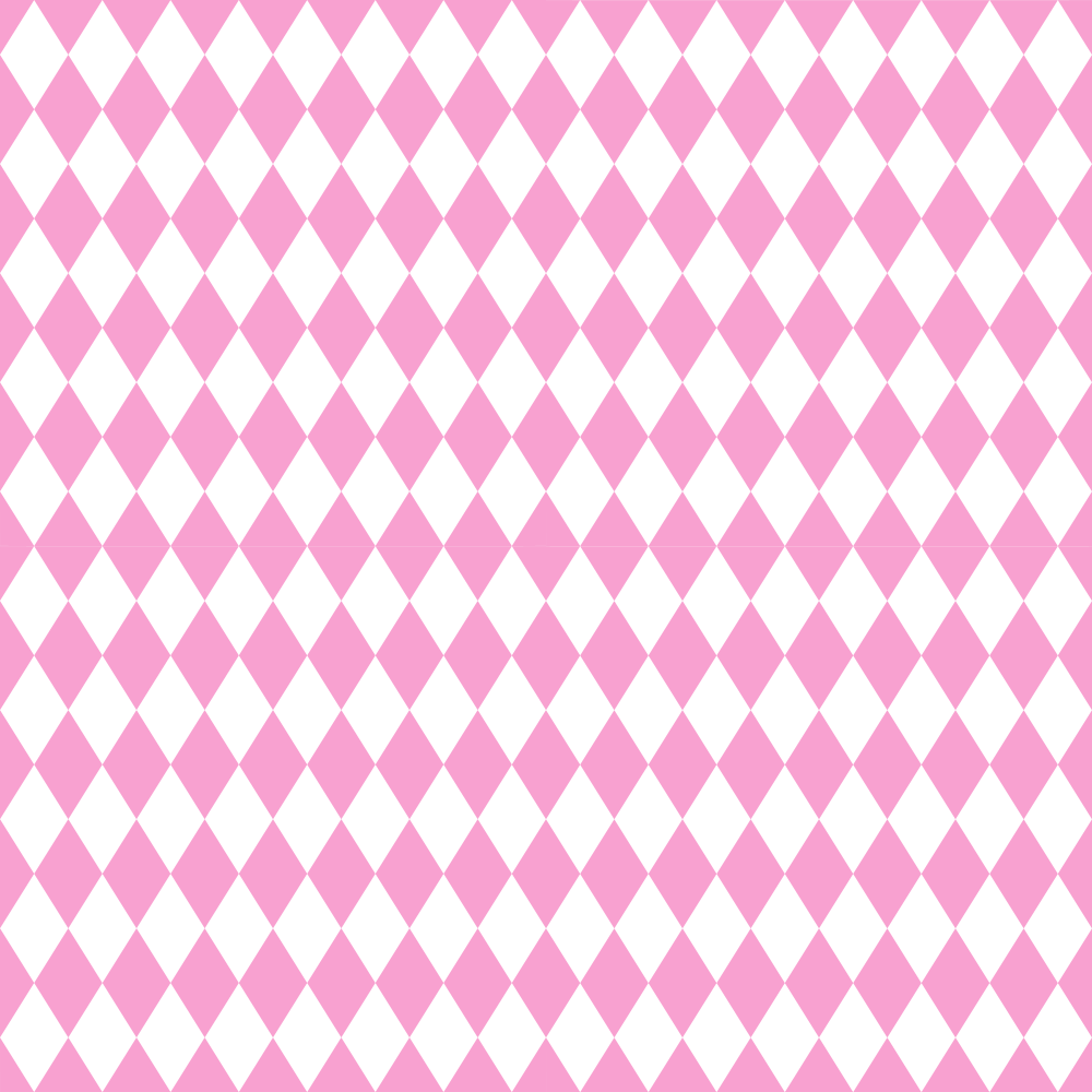 Checkered Diamond Pattern Basics Fabric - Cupid Pink