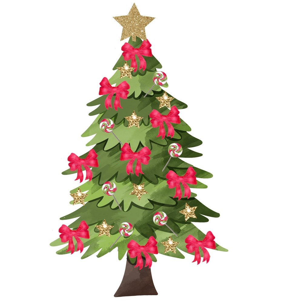 Christmas Tree #1 Fabric Panel