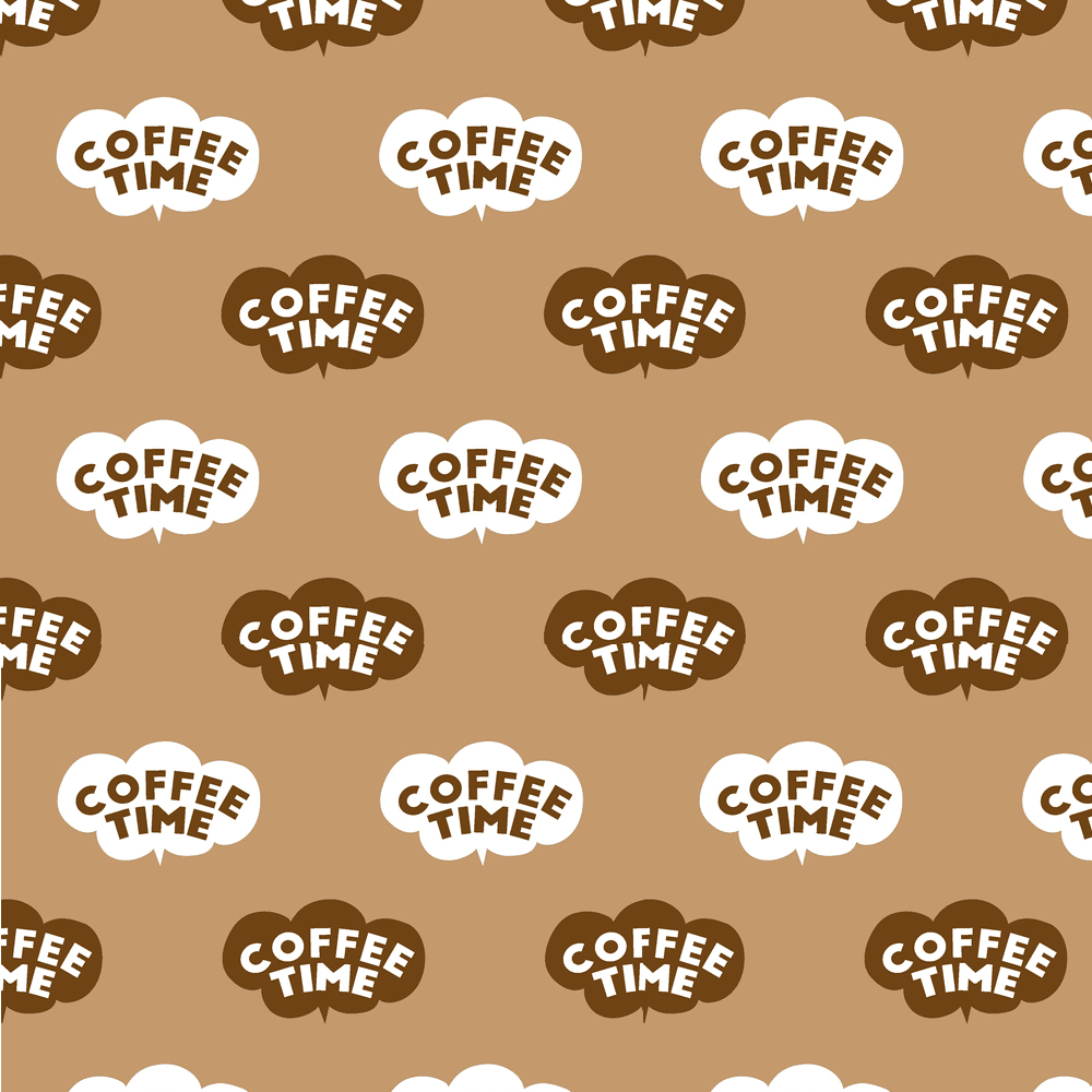 Coffee In The Clouds Fabric - Brown